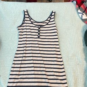 Nautica XS navy and white striped summer dress. Great quality